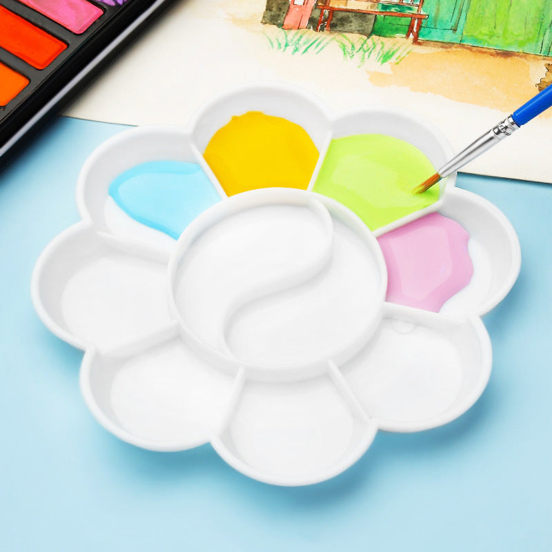 10Pcs Paint Pallet Tray, Painting Pallete, 12 Wells Color Mixing Pallete/Paint  Trays for Kids – FCLUB Art Supply