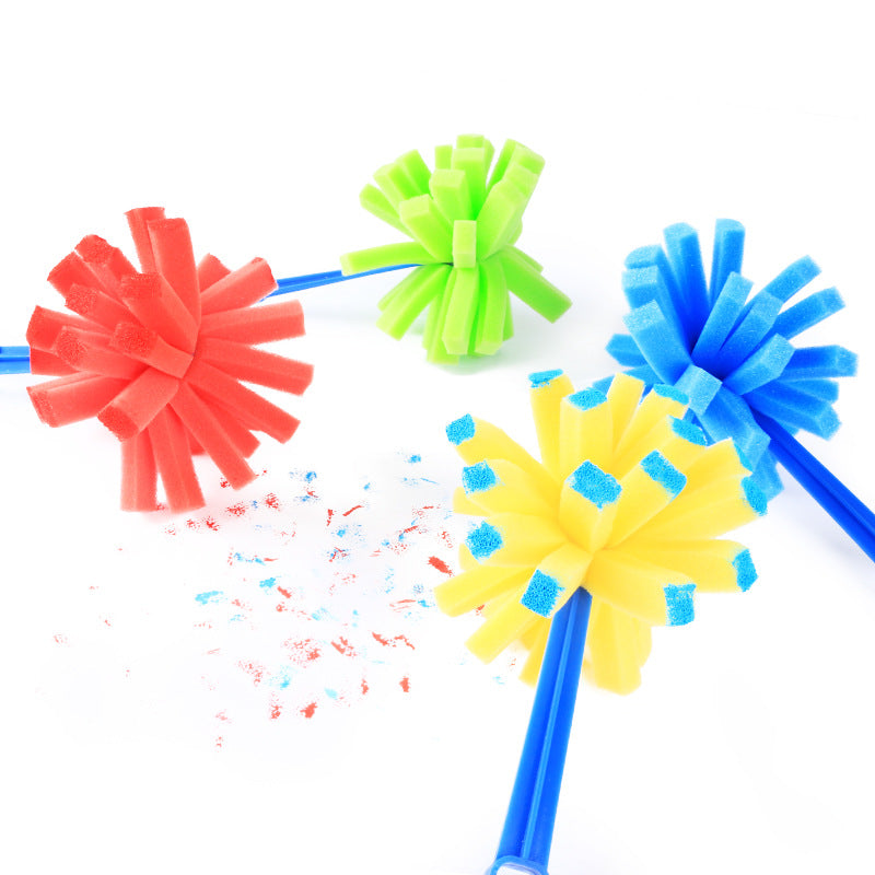 Paint Sponges for Kids,12Pcs (3 Sets) of Fun Paint Brushes for Toddlers