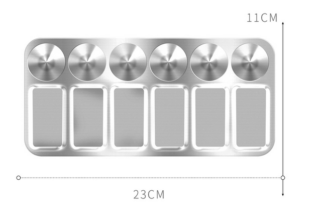 12 Well Paint Tray Palette, Paint Palette Aluminum Paint Tray Rectangle