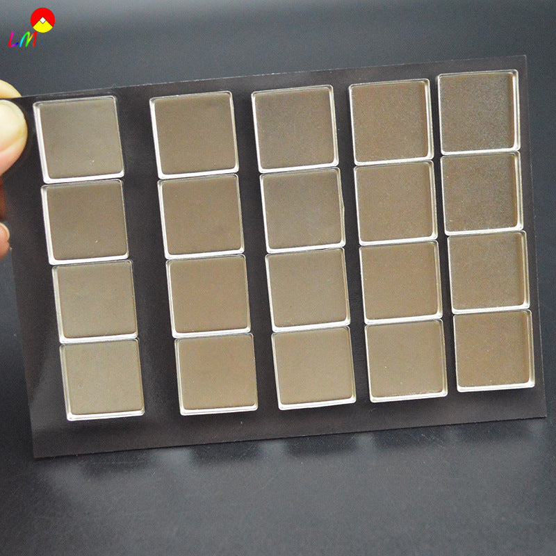 36*36MM Square 100Pcs, Large Mixing Empty Square Metal Pans for Eyeshadow Palette Magnetic Makeup Palette, Empty Eyeshadow Pans, Makeup Palette Pans