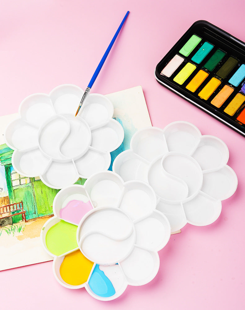 Plastic White Paint Mixing Palette Tray for Kids Art & -  UK