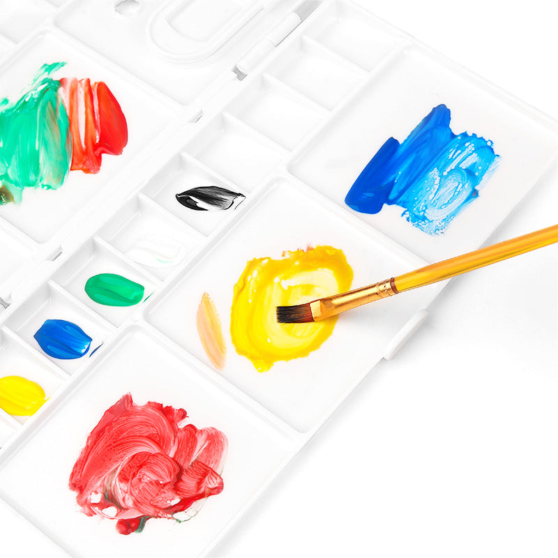 25 Grids Folding Paint Palette Tray Plastic Oil Watercolor Paint Pale –  AOOKMIYA