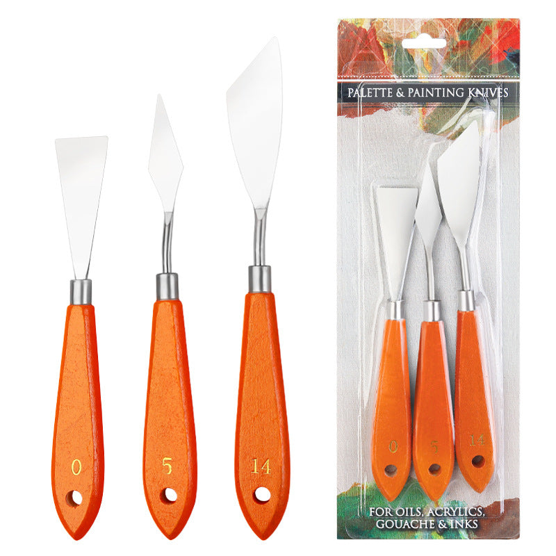 5 Pieces Painting Knives Stainless Steel Spatula Palette Knife Oil